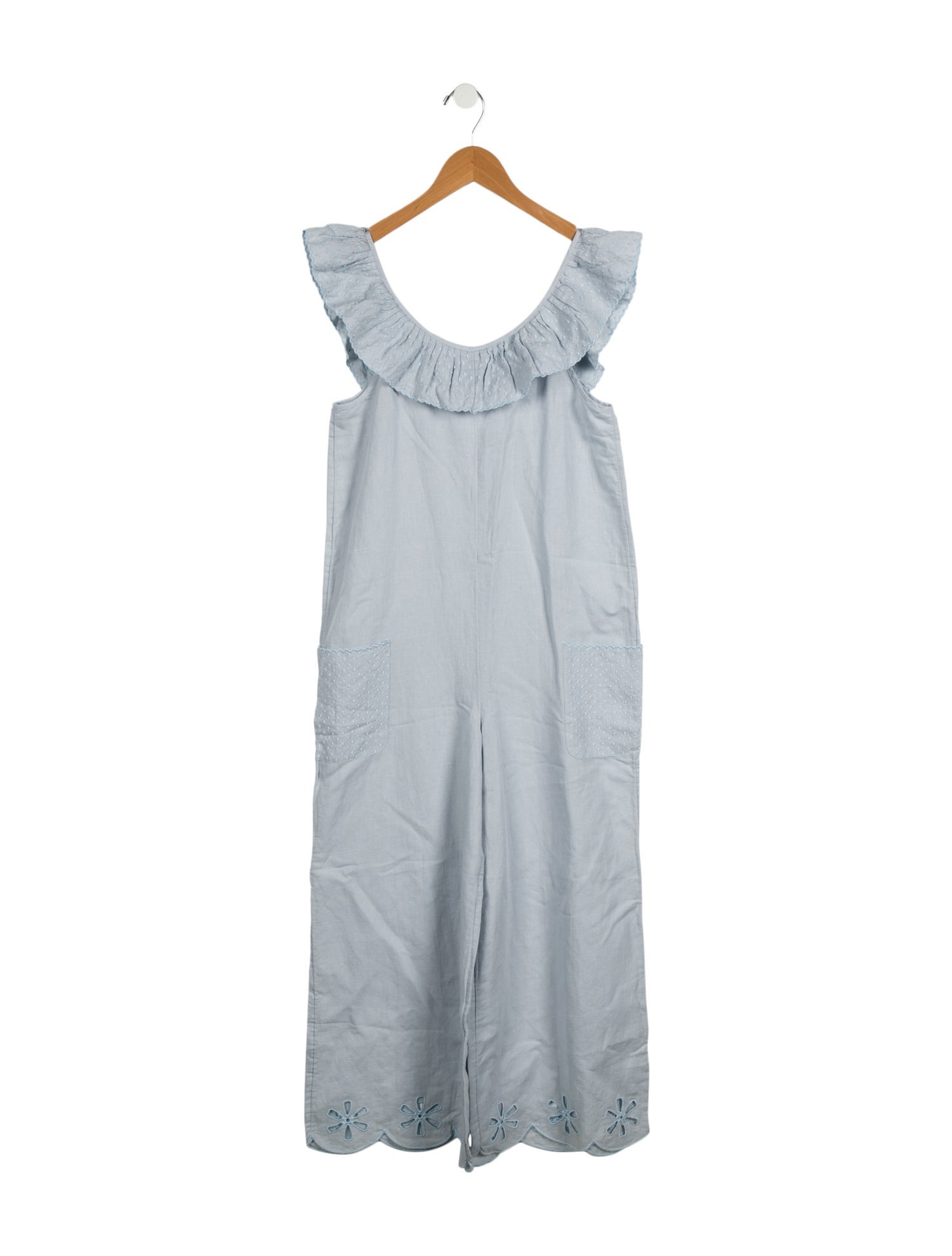 Stella McCartney Girls' Embroidered Sleeveless Jumpsuit