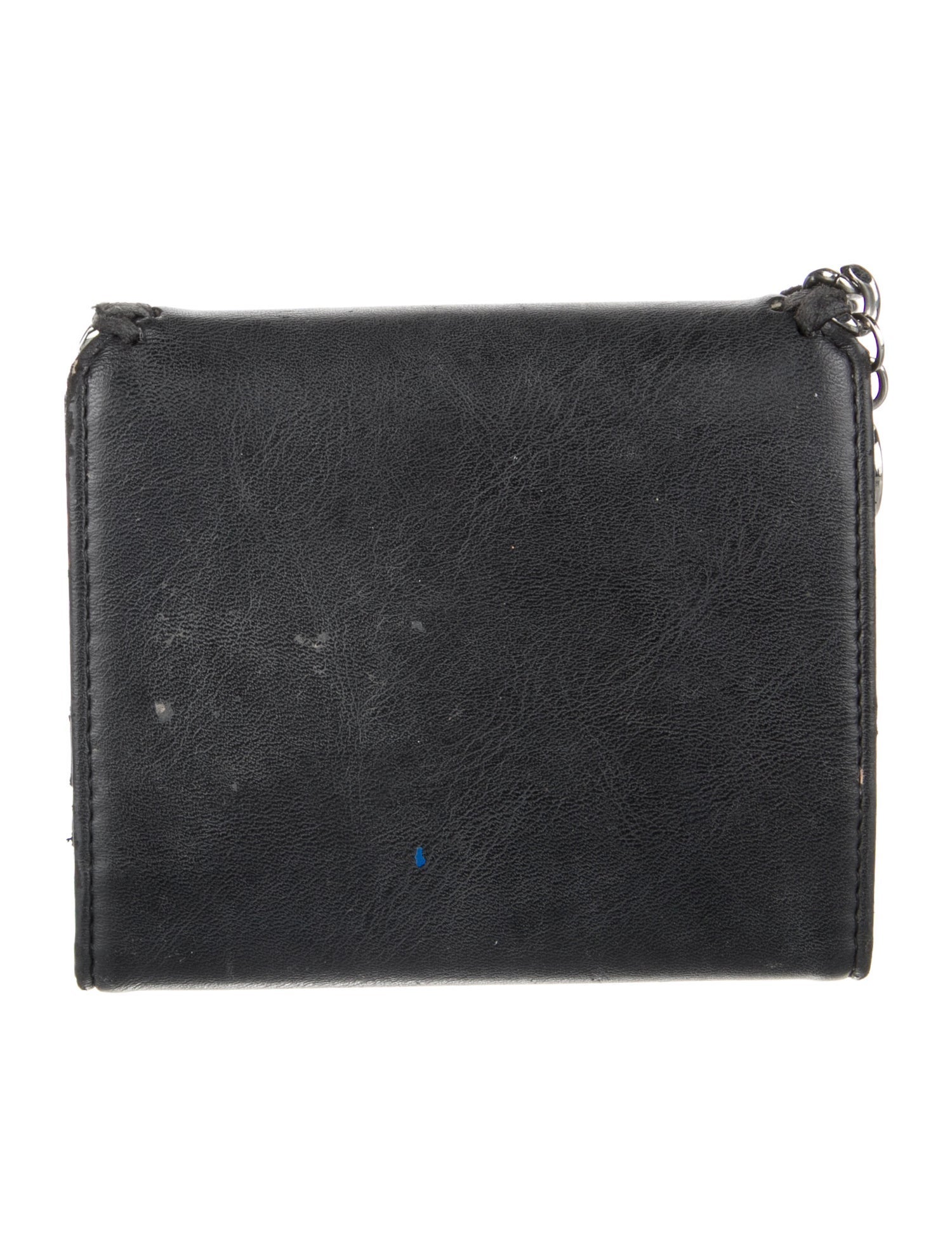 Stella McCartney Chain-Link Accent Suede Trifold Wallet - Black Wallets,  Accessories - STL278577 | The RealReal