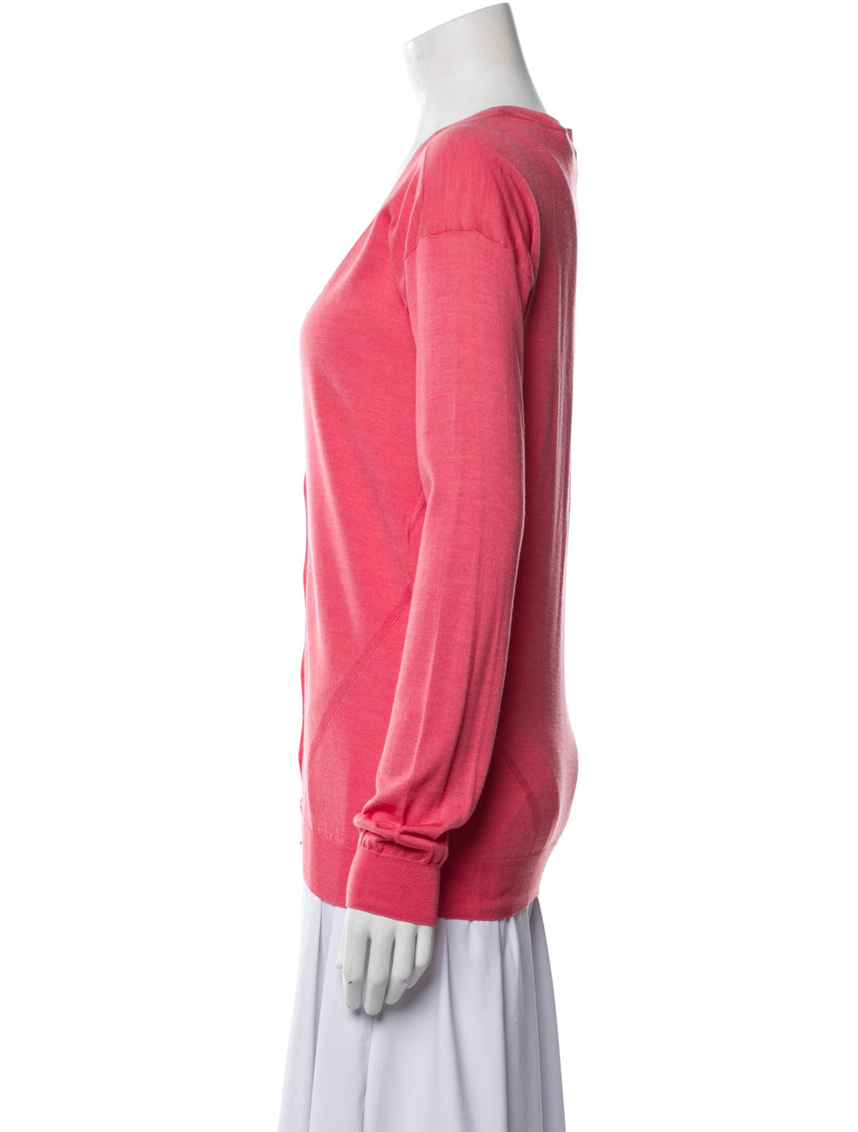 Stella McCartney Virgin Wool Plunge Neckline Sweater