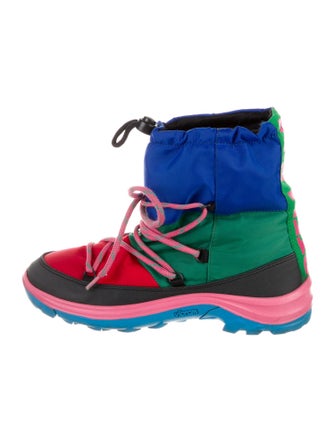 Stella McCartney Printed Lace-Up Boots