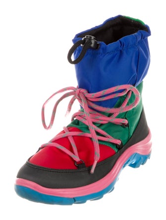 Stella McCartney Printed Lace-Up Boots