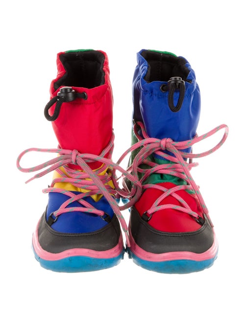 Stella McCartney Printed Lace-Up Boots