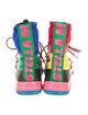 Stella McCartney Printed Lace-Up Boots