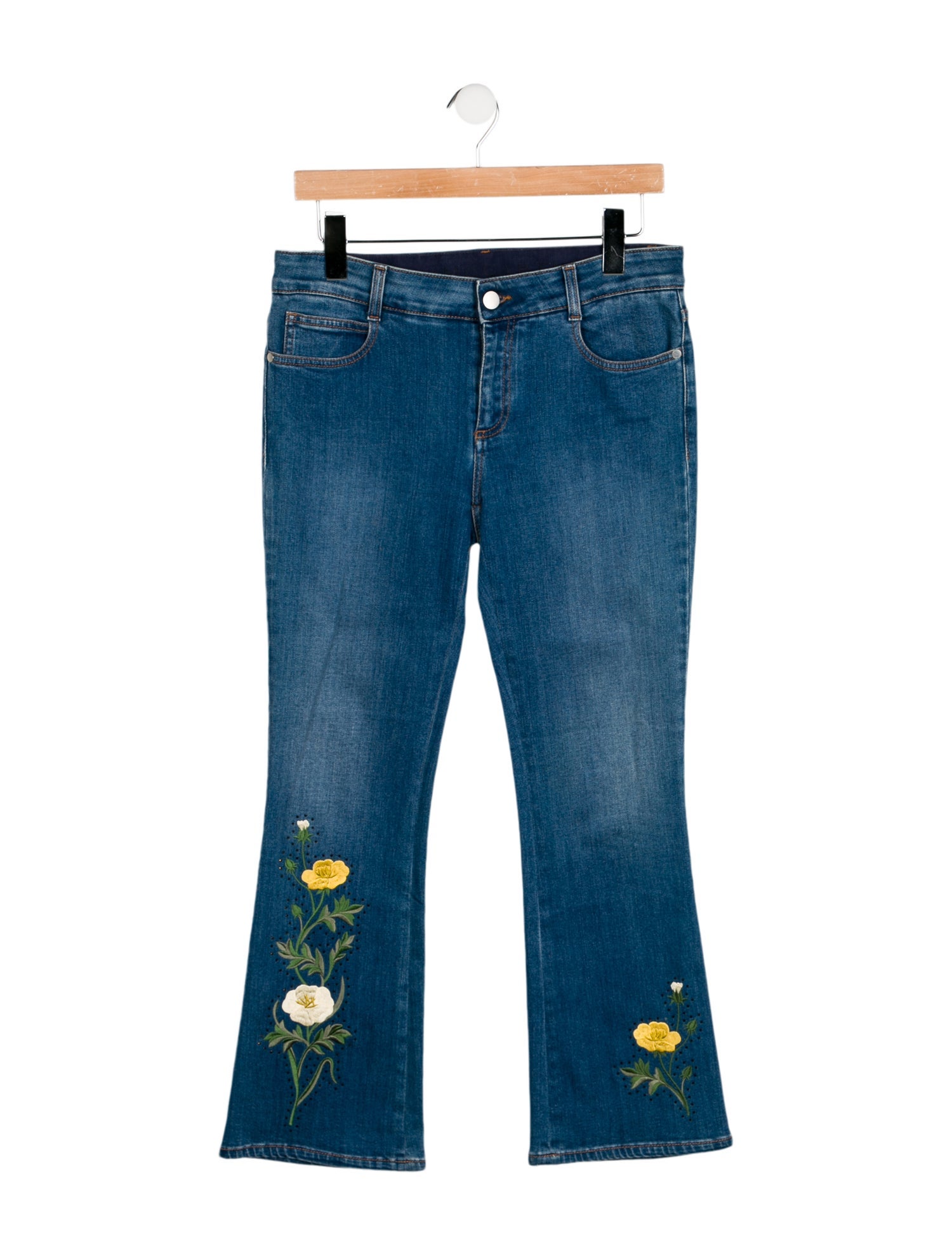 Stella McCartney Mid-Rise Wide Leg Jeans