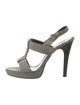 Stella McCartney Patent Leather T-Strap Sandals