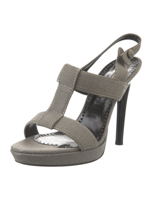 Stella McCartney Patent Leather T-Strap Sandals