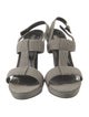 Stella McCartney Patent Leather T-Strap Sandals
