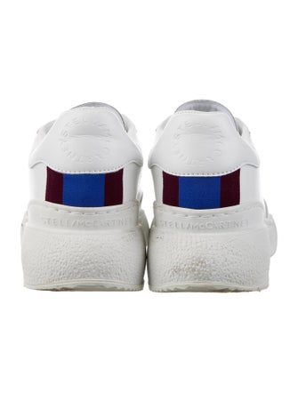 Stella McCartney Leather Striped Sneakers