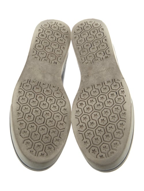 Stella McCartney Patent Leather Chain-Link Accents Wedge Sneakers