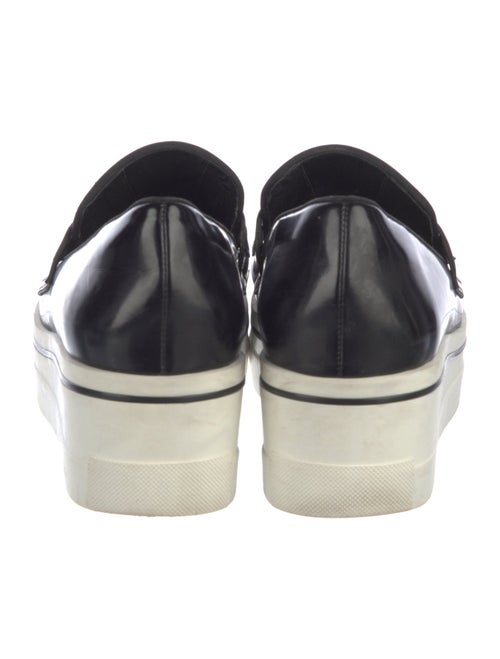 Stella McCartney Patent Leather Chain-Link Accents Loafers