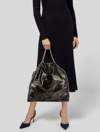 Stella McCartney Vegan Suede Top Handle Bag