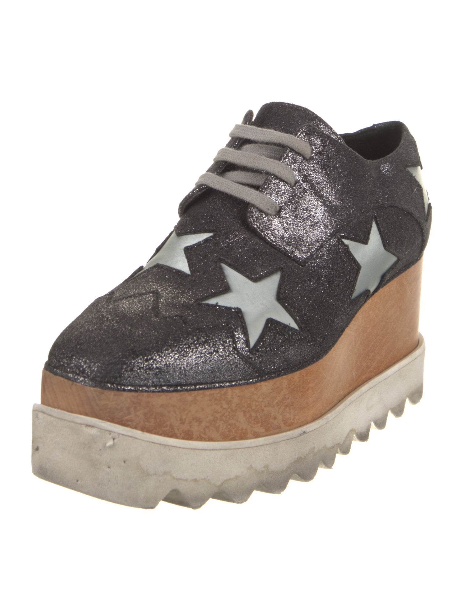 Stella McCartney Vegan Leather Graphic Print Oxfords