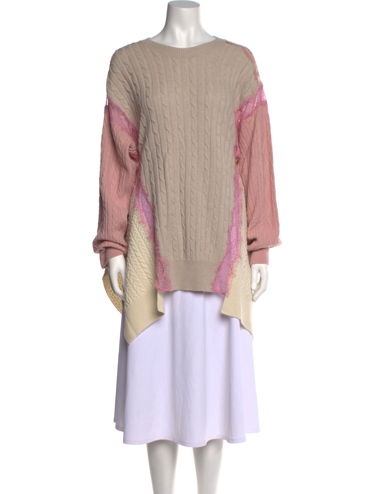 Stella McCartney Virgin Wool Colorblock Pattern Sweater w/ Tags