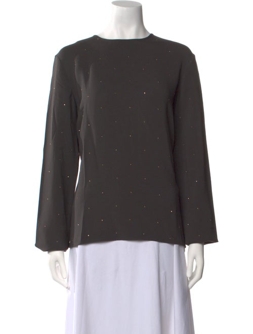 Stella McCartney Bateau Neckline Long Sleeve Blouse