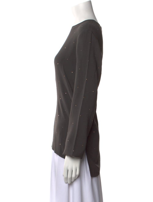 Stella McCartney Bateau Neckline Long Sleeve Blouse