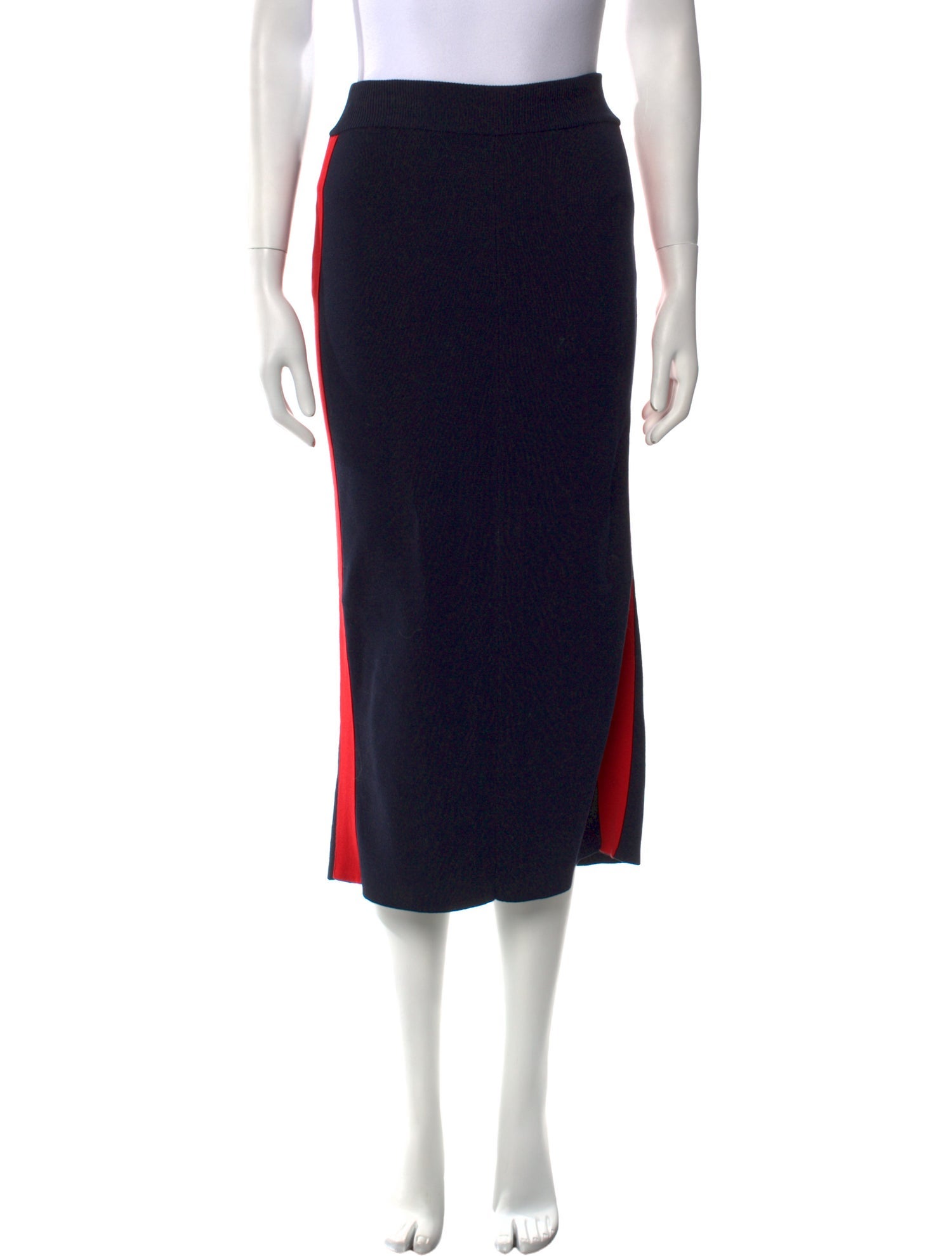 Stella McCartney Striped Midi Length Skirt