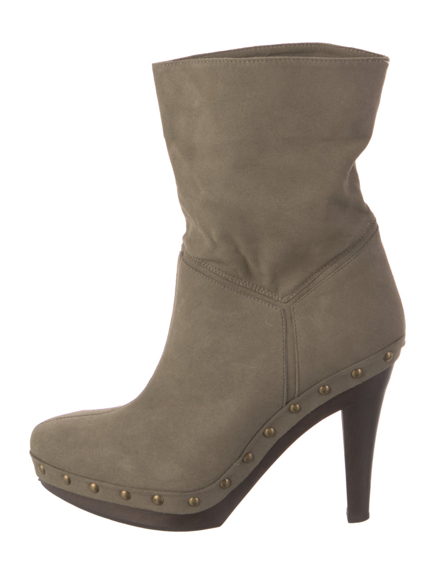 Stella McCartney Suede Studded Accents Boots