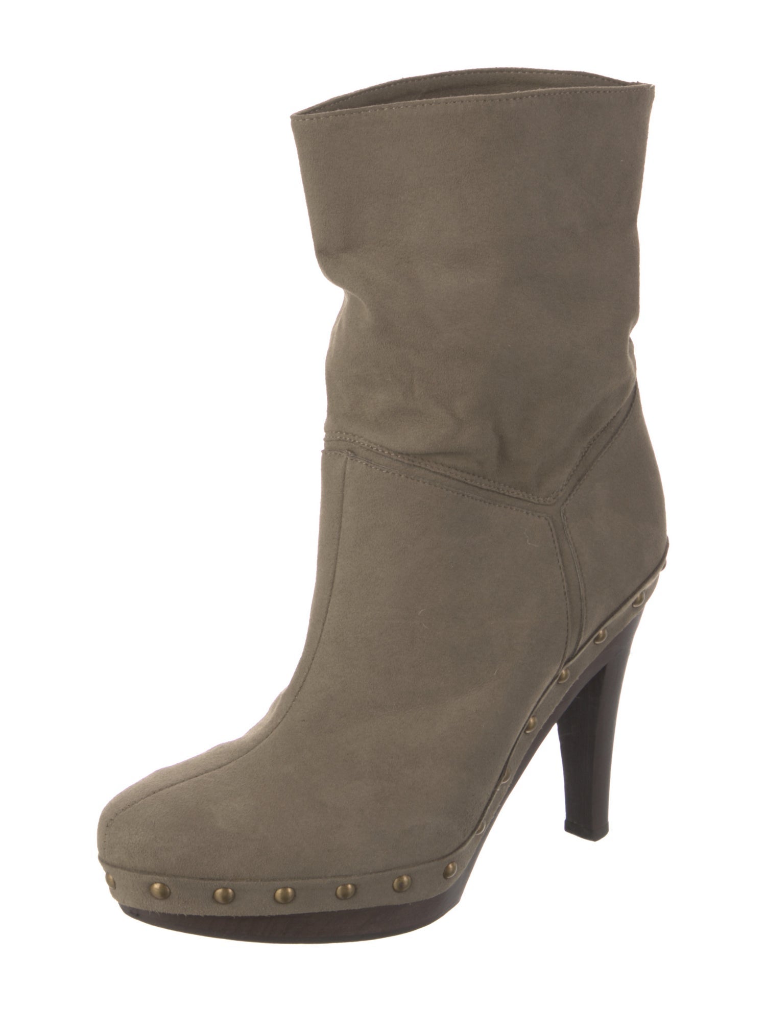 Stella McCartney Suede Studded Accents Boots