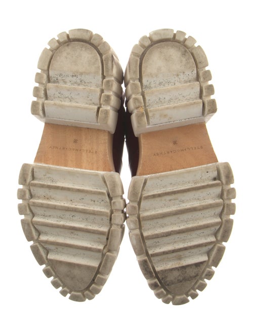 Stella McCartney Leather Whipstitch Trim Chelsea Boots