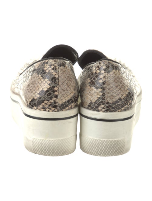 Stella McCartney Patent Leather Animal Print Loafers