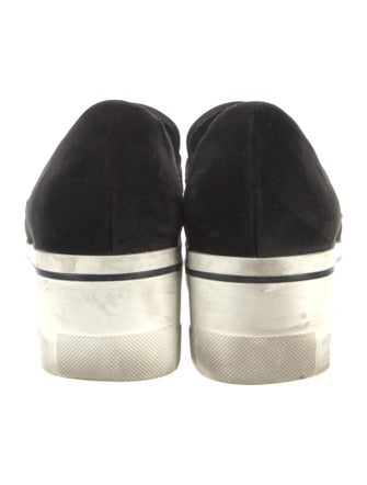 Stella McCartney Velvet Chain-Link Accents Loafers
