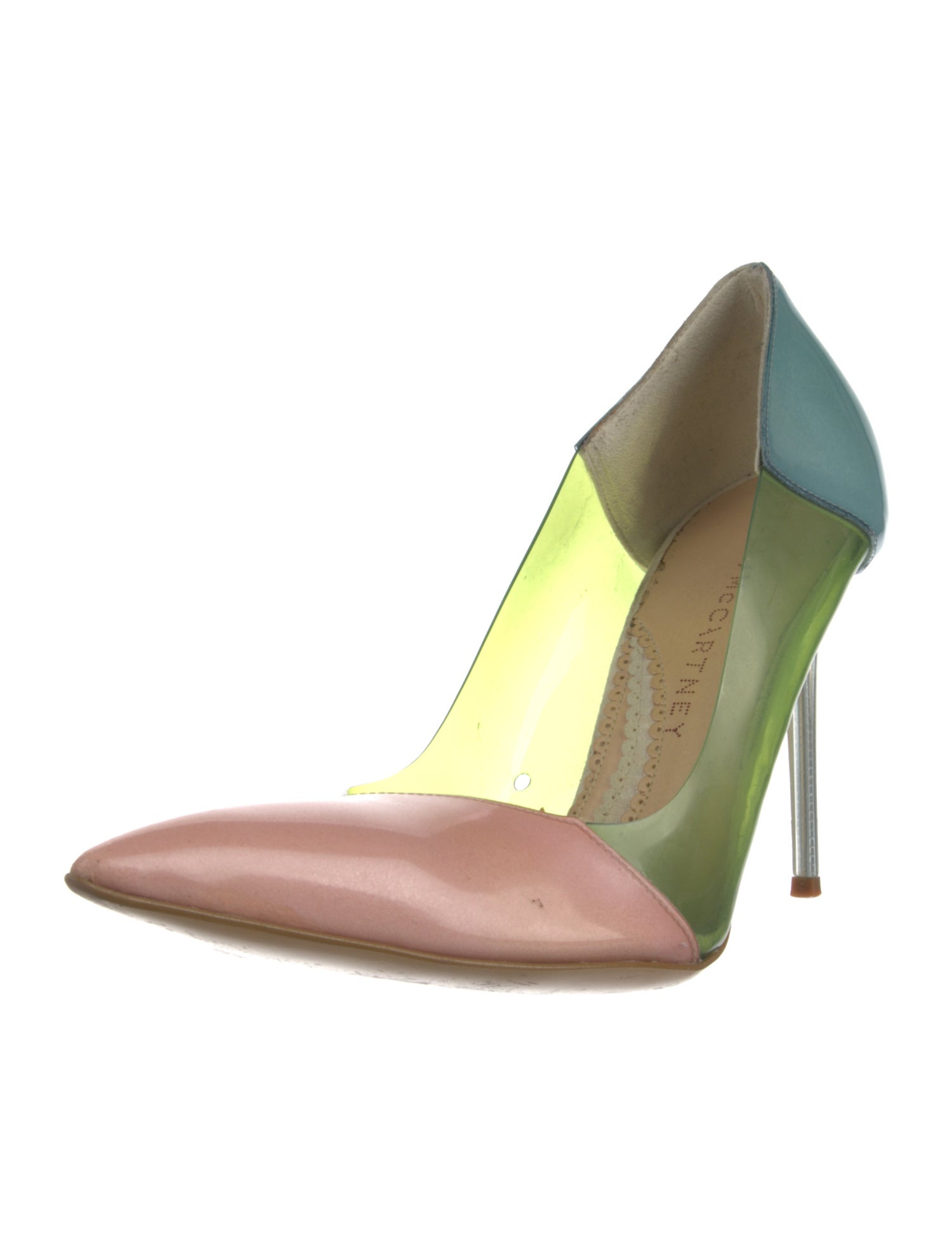 Stella McCartney PVC Colorblock Pattern Pumps