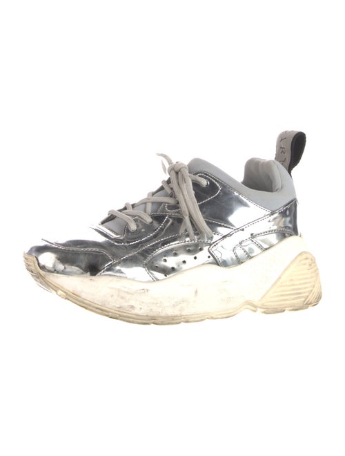 Stella McCartney Vegetarian Patent Leather Printed Chunky Sneakers