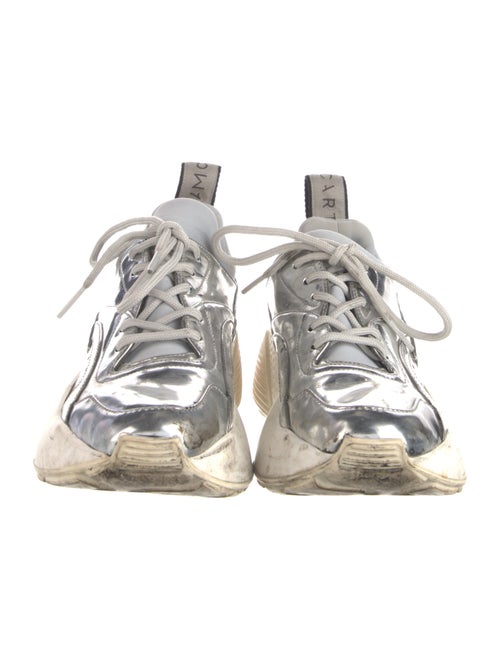 Stella McCartney Vegetarian Patent Leather Printed Chunky Sneakers