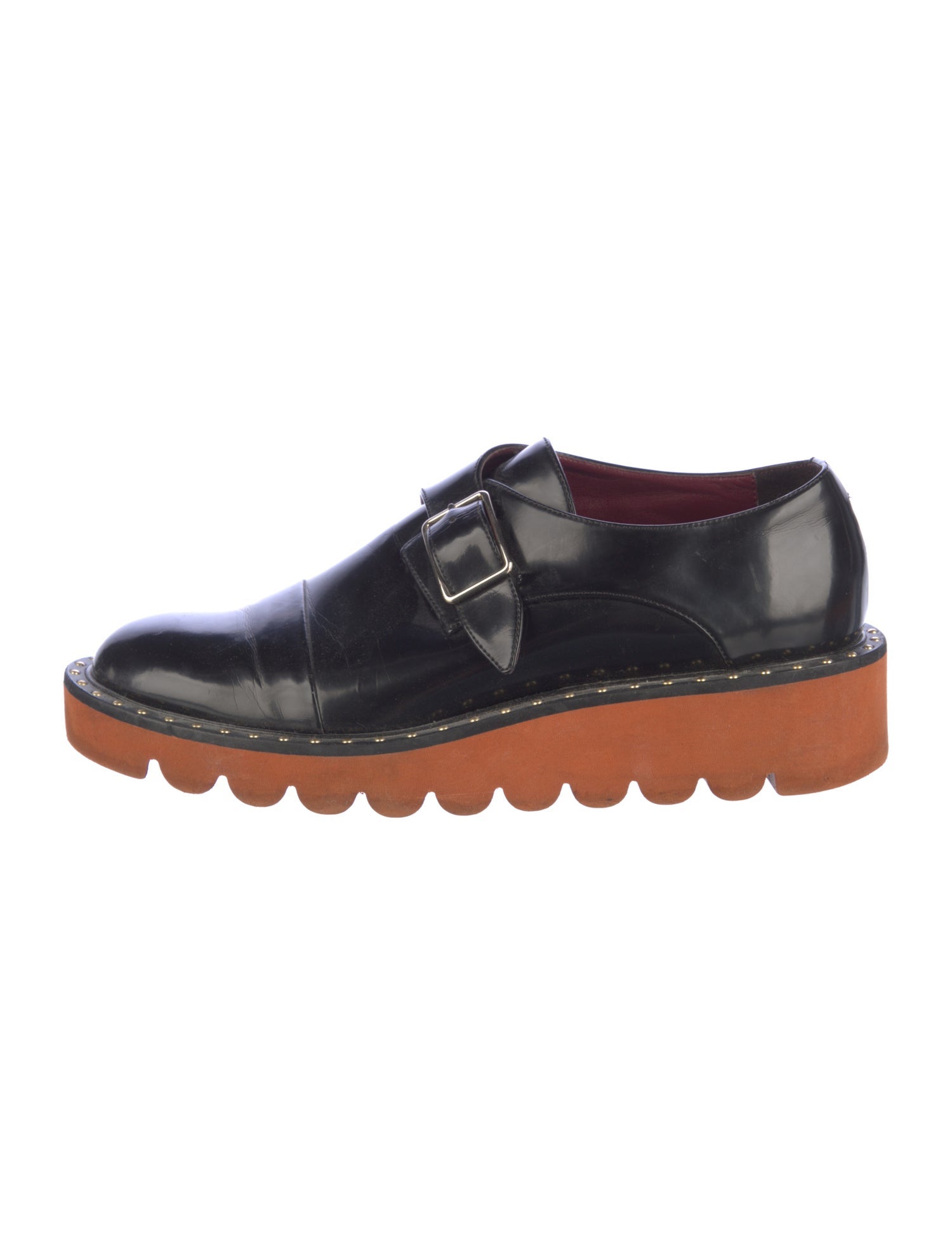 Stella McCartney Vegetarian Leather Studded Accents Oxfords