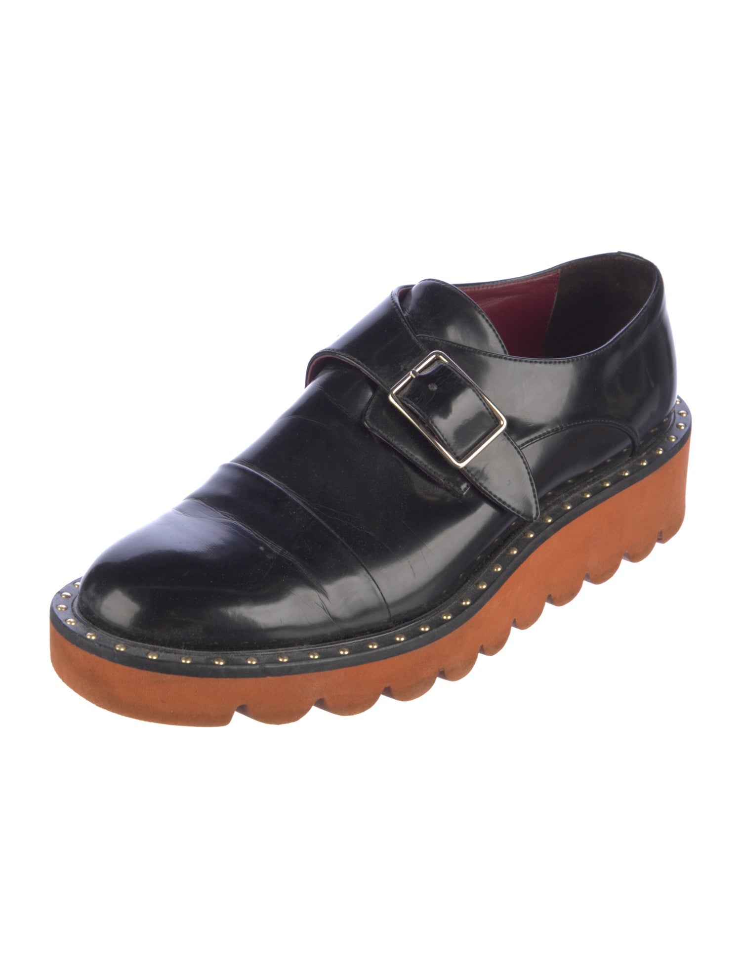 Stella McCartney Vegetarian Leather Studded Accents Oxfords
