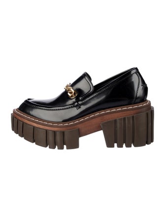Stella McCartney Vegan Leather Chain-Link Accents Loafers