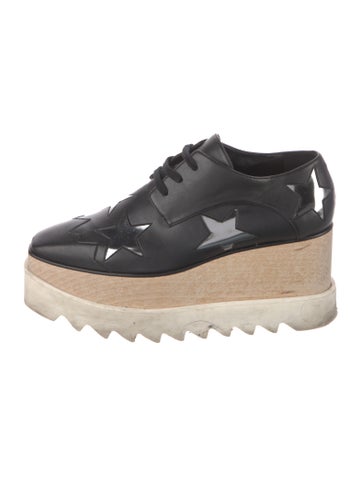Stella McCartney Flats Leather Colorblock Pattern Oxfords IT 37 | 7
