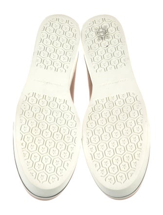 Stella McCartney Leather Lace Trim Embellishment Loafers