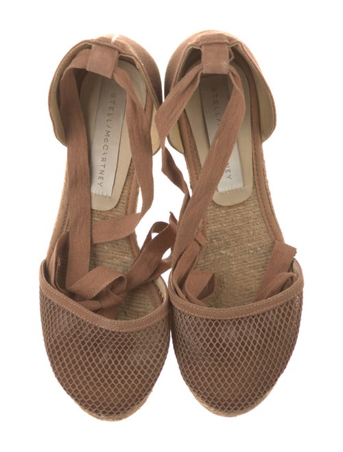 Stella McCartney Canvas Mesh Accents D'Orsay Pumps