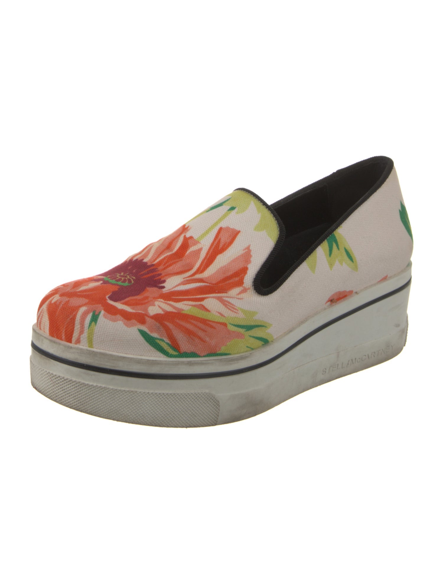 Stella McCartney Canvas Floral Print Mules