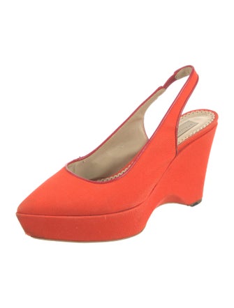 Stella McCartney Canvas Slingback Pumps