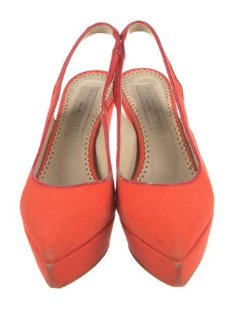 Stella McCartney Canvas Slingback Pumps