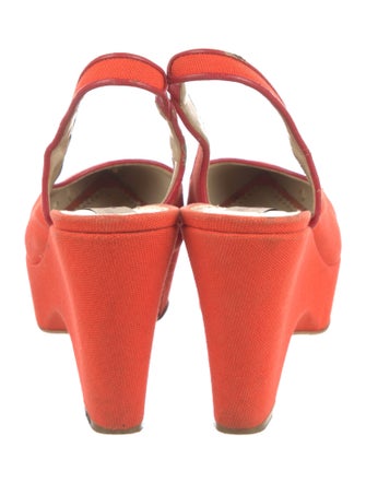 Stella McCartney Canvas Slingback Pumps