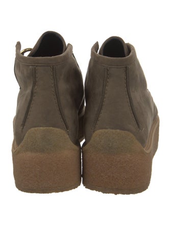 Stella McCartney Vegetarian Suede Lace-Up Boots