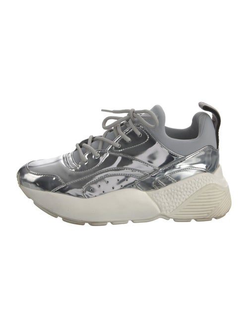 Stella McCartney Vegetarian Patent Leather Printed Chunky Sneakers