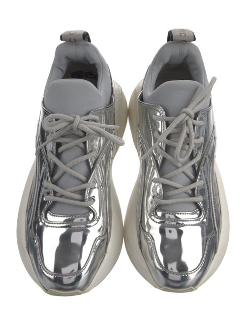Stella McCartney Vegetarian Patent Leather Printed Chunky Sneakers