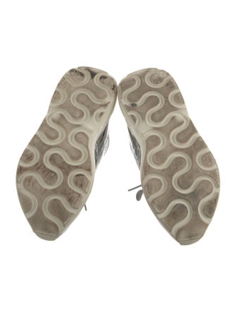 Stella McCartney Vegetarian Patent Leather Printed Chunky Sneakers