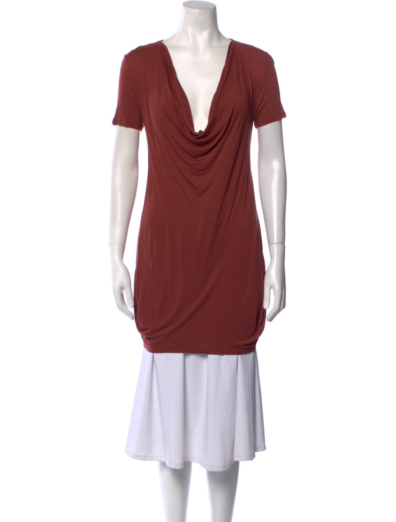 Stella McCartney Cowl Neck Short Sleeve Tunic