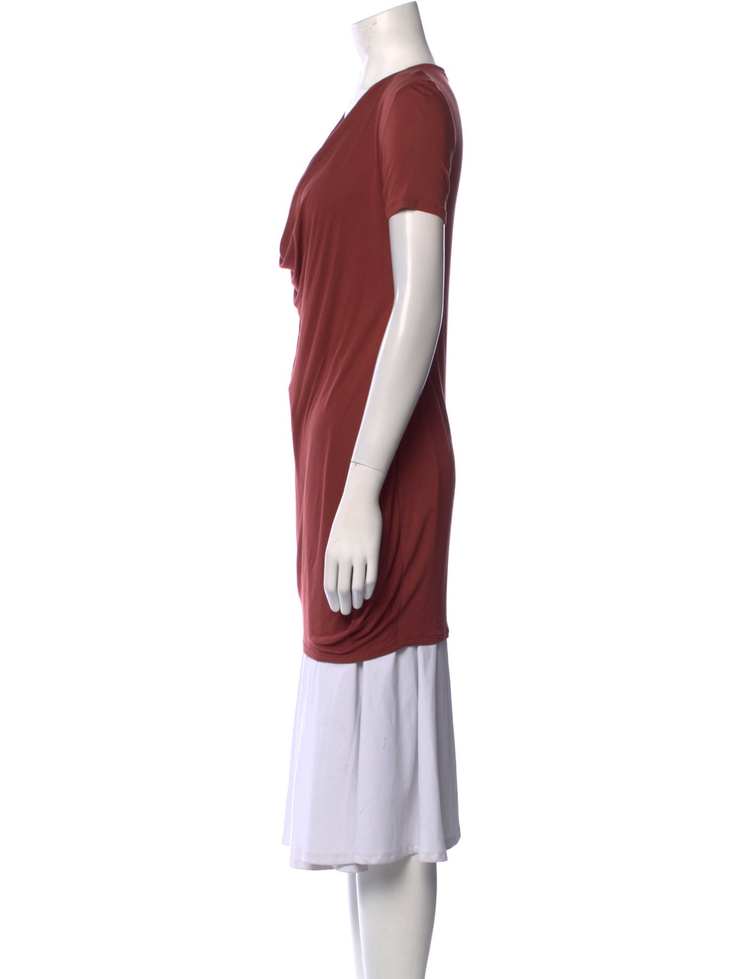 Stella McCartney Cowl Neck Short Sleeve Tunic
