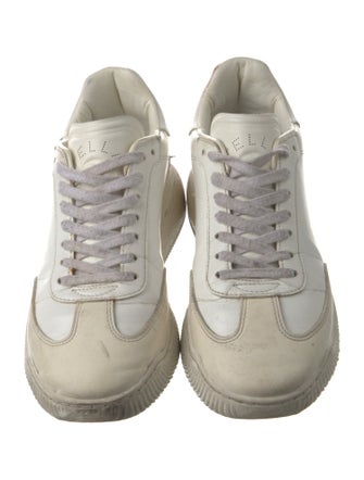 Stella McCartney Leather Grosgrain Trim Sneakers