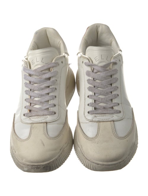 Stella McCartney Leather Grosgrain Trim Sneakers