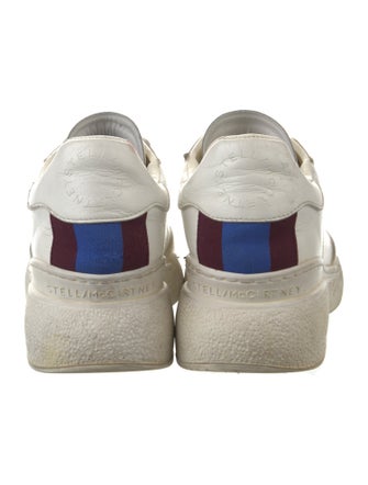 Stella McCartney Leather Grosgrain Trim Sneakers