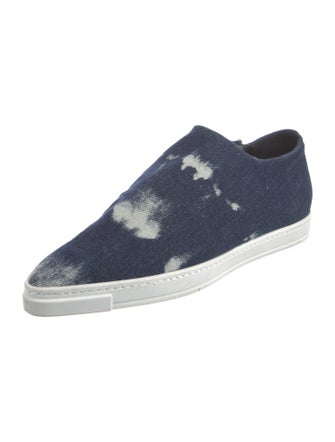 Stella McCartney Denim Tie-Dye Print Mules
