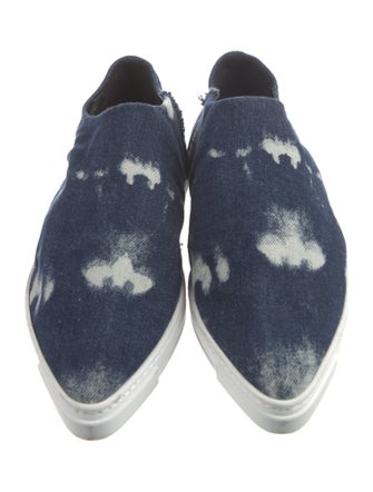 Stella McCartney Denim Tie-Dye Print Mules