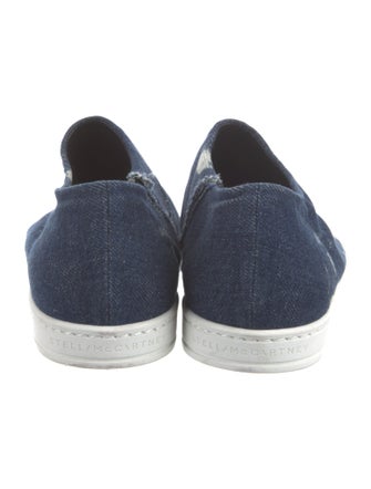 Stella McCartney Denim Tie-Dye Print Mules